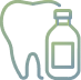 tooth with bottle icon